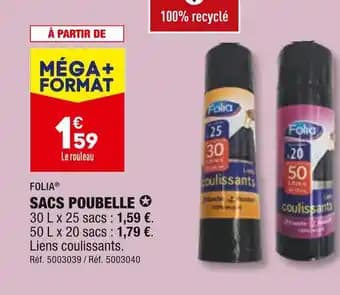 FOLIA SACS POUBELLE