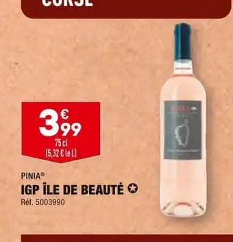 PINIA IGP ÎLE DE BEAUTÉ