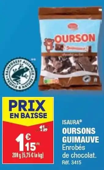 ISAURA® OURSONS GUIMAUVE
