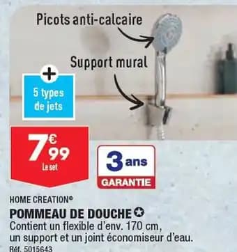 POMMEAU DE DOUCHE ✪