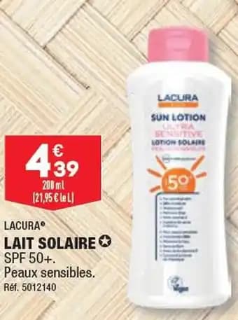 LAIT SOLAIRE✪ SPF 50+.