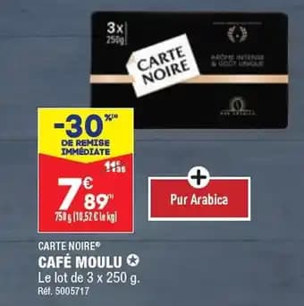 CARTE NOIRE CAFÉ MOULU ✪