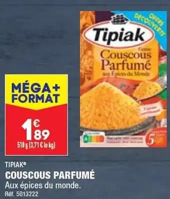 TIPIAK COUSCOUS PARFUMÉ