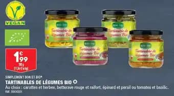 TARTINABLES DE LÉGUMES BIO ✪