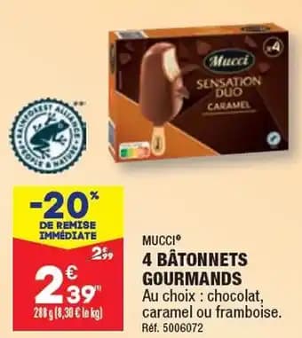 4 BÂTONNETS GOURMANDS