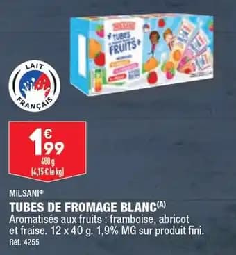 TUBES DE FROMAGE BLANC(A)