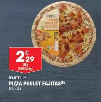 PIZZA POULET FAJITAS (B)