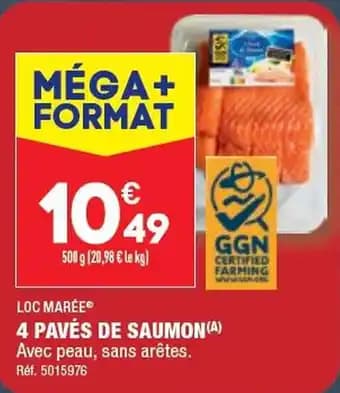 4 PAVÉS DE SAUMON(A)