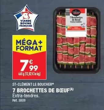 7 BROCHETTES DE BŒUF(A)
