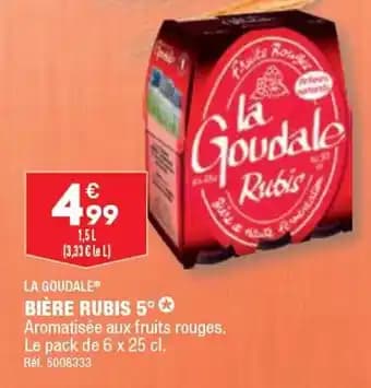 BIÈRE RUBIS 5°
