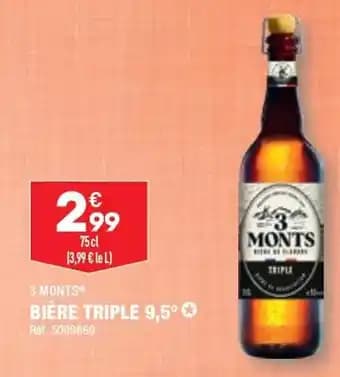 BIÈRE TRIPLE 9,5°✪