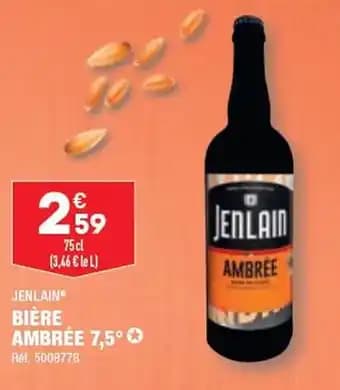 BIÈRE AMBRÉE 7,5°✪