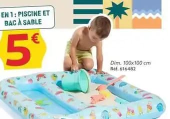 Piscine et bac à sable