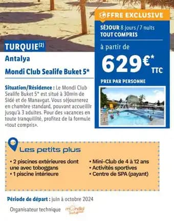 Mondi Club Sealife Buket 5*