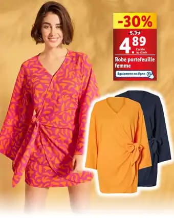 Robe portefeuille femme