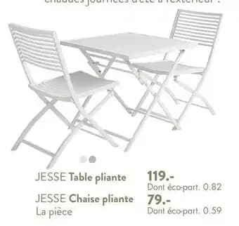 Jesse chaise pliante