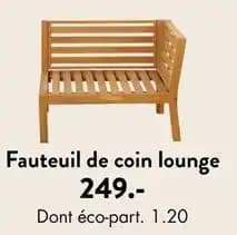Fauteuil de coin lounge