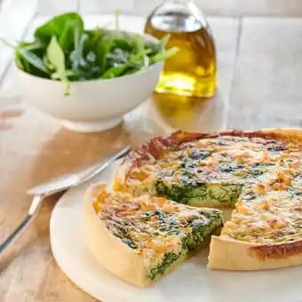 Quiche saumon épinard