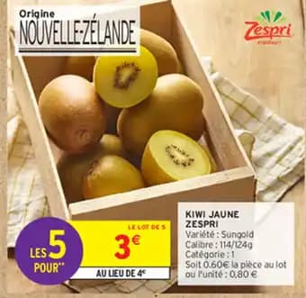 KIWI JAUNE ZESPRI