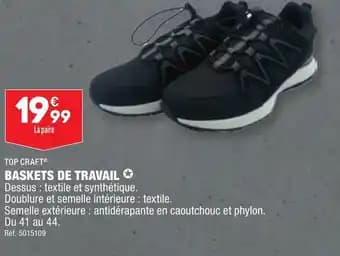 BASKETS DE TRAVAIL ✪