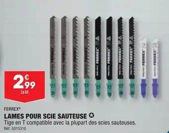 LAMES POUR SCIE SAUTEUSE ✪