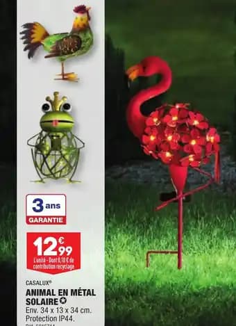 ANIMAL EN MÉTAL SOLAIRE✪