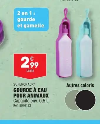 GOURDE À EAU POUR ANIMAUX