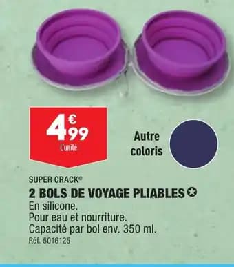 2 BOLS DE VOYAGE PLIABLES