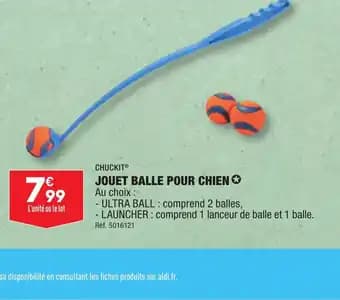 JOUET BALLE POUR CHIEN