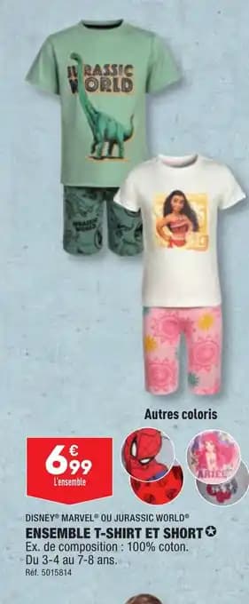 ENSEMBLE T-SHIRT ET SHORT✪