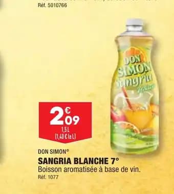 SANGRIA BLANCHE 7°