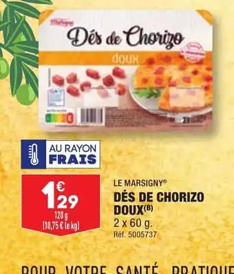 DÉS DE CHORIZO DOUX(B)
