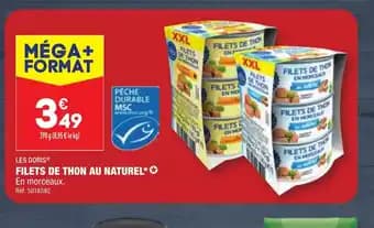 FILETS DE THON AU NATUREL