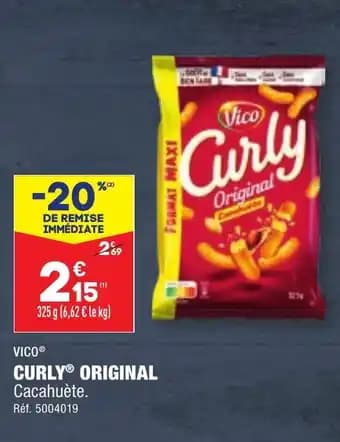 CURLYⓇ ORIGINAL Cacahuète.