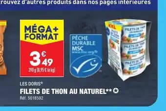 FILETS DE THON AU NATUREL