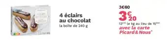 4 éclairs au chocolat