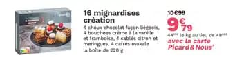 16 mignardises création