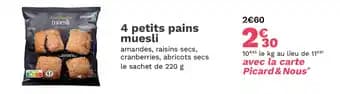 4 petits pains muesli
