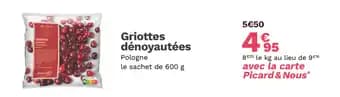 Griottes dénoyautées