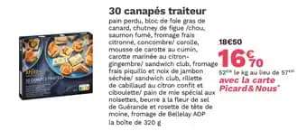 30 canapés traiteur