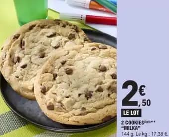 "MILKA" 2 cookies
