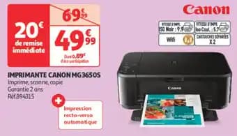 CANON Imprimante mg3650s