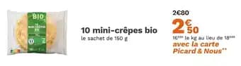 10 mini-crêpes bio