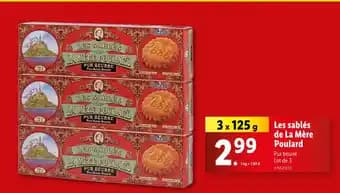 La Mère Poulard Les sablés