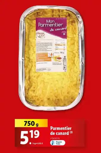 Parmentier de canard 750 g