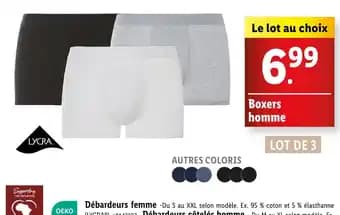 LYCRA Boxers homme