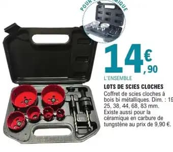 Lots de scies cloches