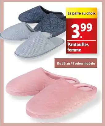 Pantoufles femme