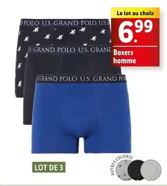 Boxers homme