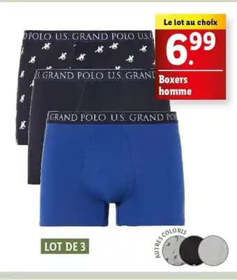 Boxers homme